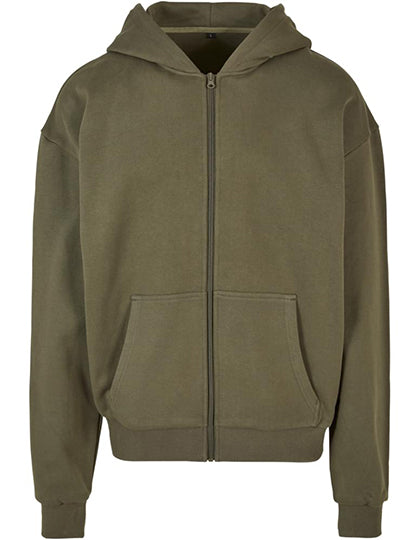 Ultra Heavy Zip Hoody in Olive, Größe 5XL