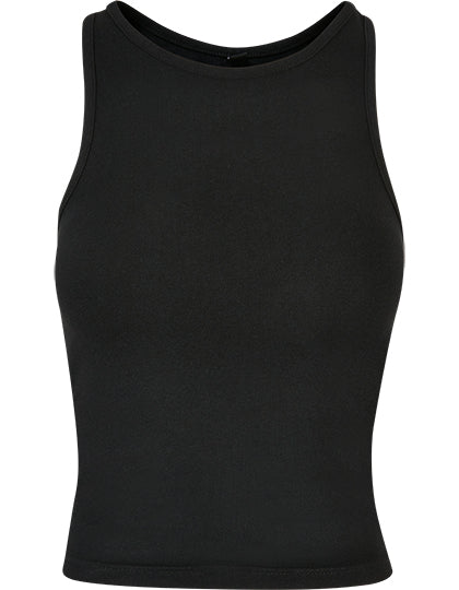 Ladies Racer Back Top in Black, Größe 5XL