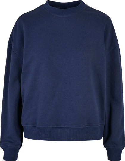 Ladies Oversized Crewneck Sweatshirt in Light Navy, Größe 5XL
