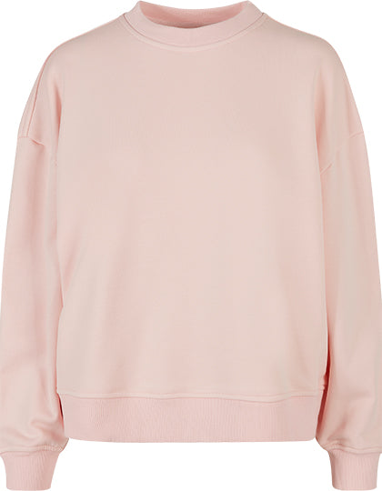 Ladies Oversized Crewneck Sweatshirt in Pink, Größe 5XL