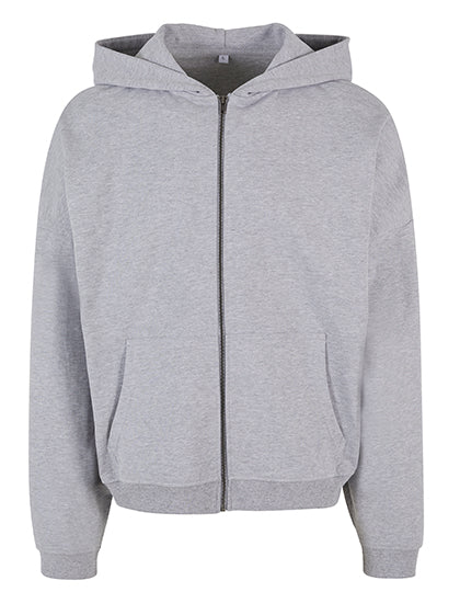 90's Zip Hoody in Heather Grey, Größe 5XL