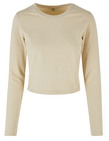 Ladies Short Longsleeve Tee in Sand, Größe 5XL