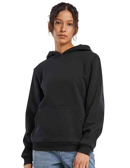 Ladies Fluffy Hoody in Black, Größe 5XL