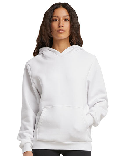 Ladies Fluffy Hoody in White, Größe 5XL
