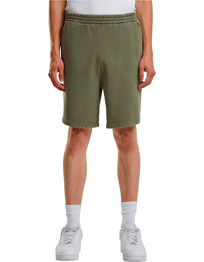 Vintage Heavy Sweatshorts in Warm Khaki, Größe 5XL