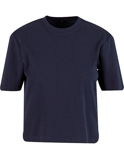 Sorona® Ladies Regular Boxy Tee in Navy, Größe 5XL