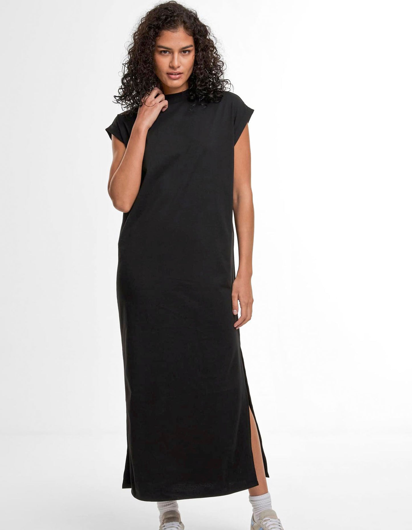 Ladies Sorona® Long Extended Shoulder Dress