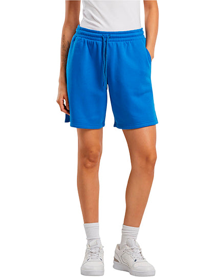 Ladies Basic Sweatshorts in Intense Blue, Größe 5XL