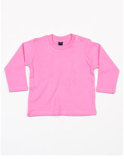 Baby Long Sleeve T in Bubble Gum Pink, Größe 18-24 months