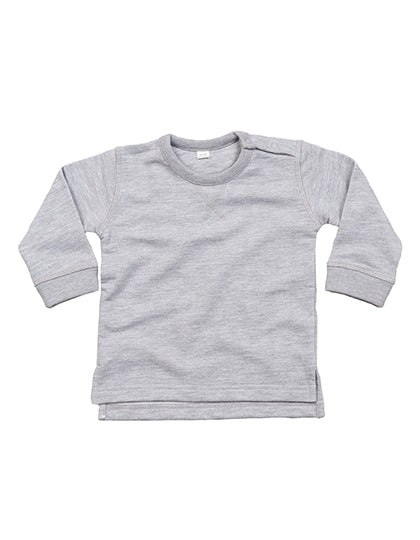 Baby Sweatshirt in Heather Grey Melange, Größe 18-24 months