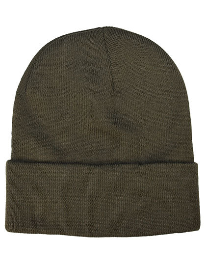 rPET Beanie in Olive Green, Größe One Size