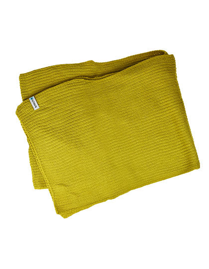 Knitted Scarf in Mustard, Größe 160 x 25 cm