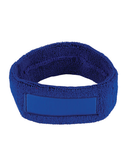 Kopfschweißband mit Label in Royal Blue, Größe One Size