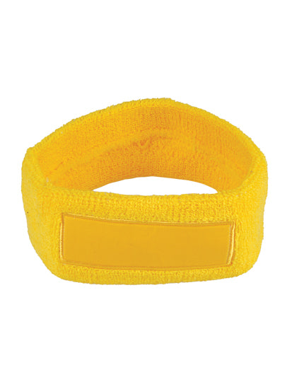 Kopfschweißband mit Label in Yellow, Größe One Size