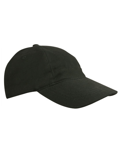 Kids´ Brushed Cap in Black, Größe One Size