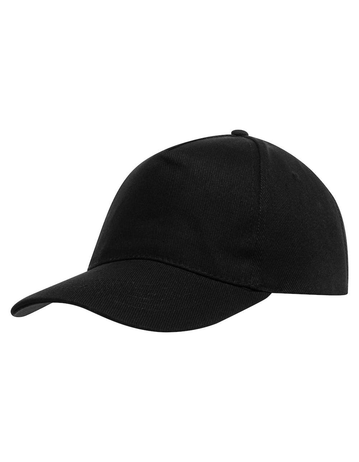 5-Panel Baseball Cap in Black, Größe One Size