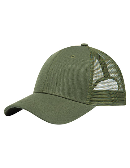 Trucker Cap Medium Profile in Olive Green, Größe One Size
