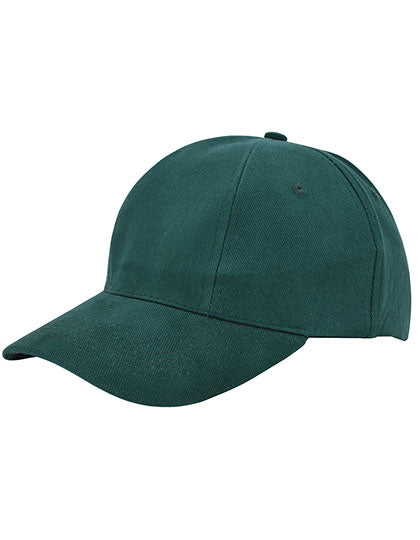 Baumwoll-Cap Low Profile/Brushed in Bottle Green, Größe One Size