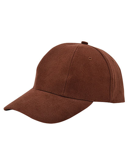 Baumwoll-Cap Low Profile/Brushed in Brown, Größe One Size