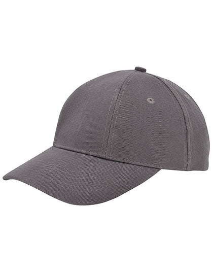 Baumwoll-Cap Low Profile/Brushed in Dark Grey, Größe One Size