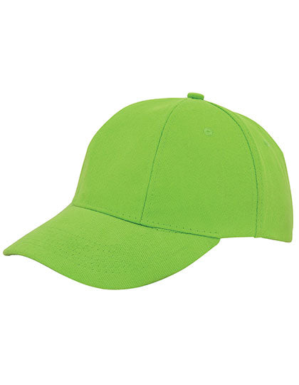 Baumwoll-Cap Low Profile/Brushed in Lime, Größe One Size