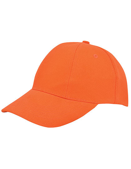 Baumwoll-Cap Low Profile/Brushed in Orange, Größe One Size