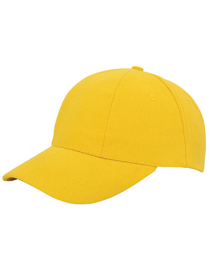 Baumwoll-Cap Low Profile/Brushed in Yellow, Größe One Size