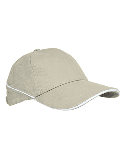 Cap White-Stripe in Sand, Größe One Size