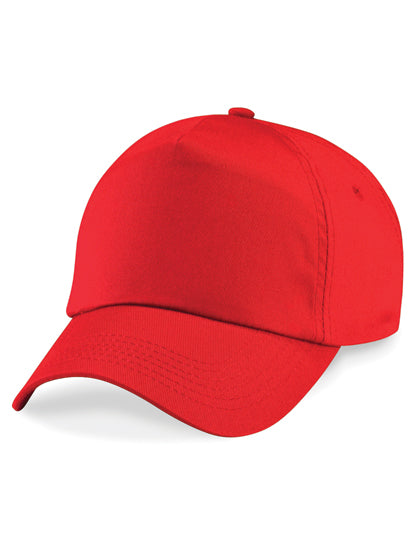 Junior Original 5 Panel Cap in Bright Red, Größe One Size