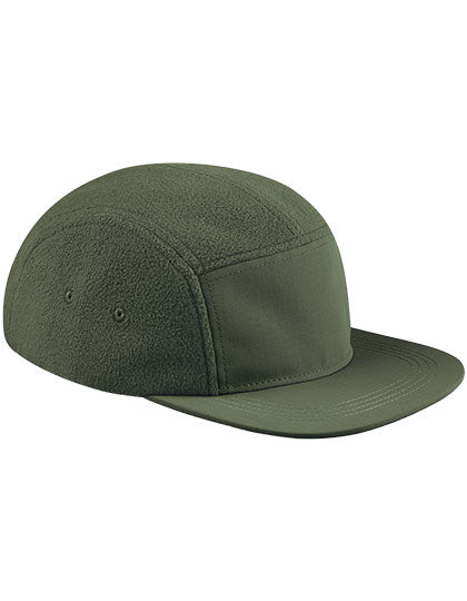 Recycled Fleece Outdoor Camper Cap in Olive Green, Größe One Size