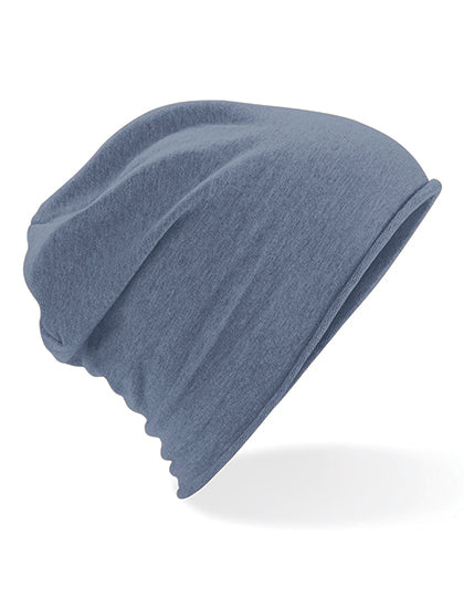 Jersey Beanie in Denim Blue, Größe One Size