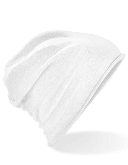 Jersey Beanie in White, Größe One Size