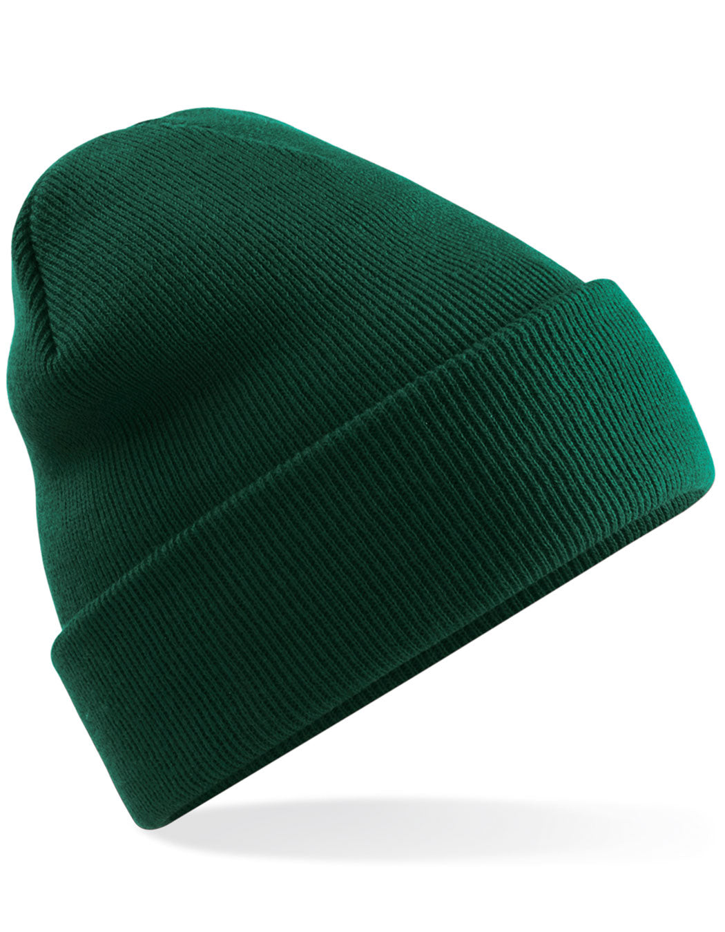 Polylana® Original Cuffed Beanie in Bottle Green, Größe One Size