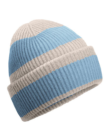 Colour Block Beanie in Natural Stone, Größe One Size