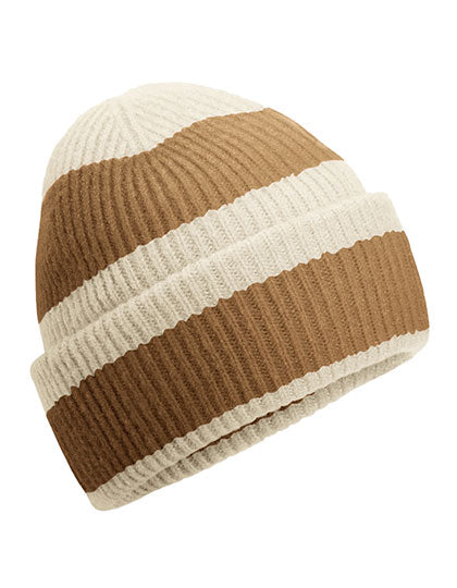 Colour Block Beanie in Vanilla, Größe One Size