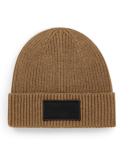 Fashion Patch Beanie in Biscuit, Größe One Size