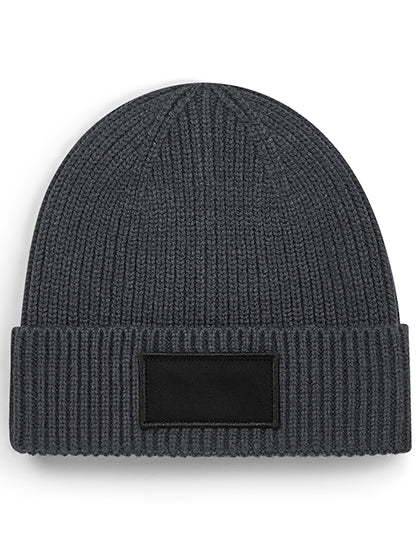 Fashion Patch Beanie in Graphite Grey, Größe One Size