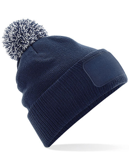 Snowstar® Patch Beanie in French Navy, Größe One Size