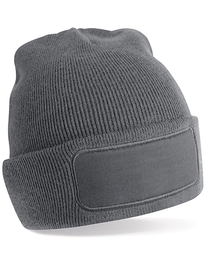 Recycled Original Patch Beanie in Graphite Grey, Größe One Size