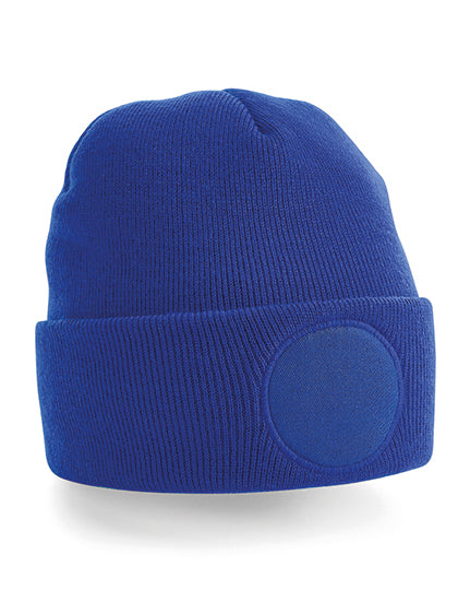 Circular Patch Beanie in Bright Royal, Größe One Size