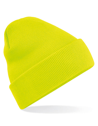 Original Cuffed Beanie in Fluorescent Yellow, Größe One Size