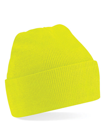 Junior Original Cuffed Beanie in Fluorescent Yellow, Größe One Size