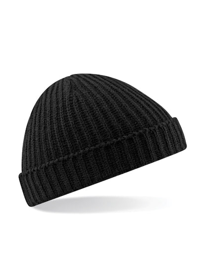Trawler Beanie in Black, Größe One Size