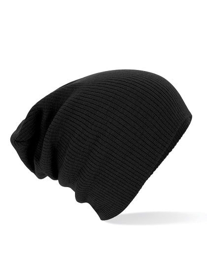 Slouch Beanie in Black, Größe One Size