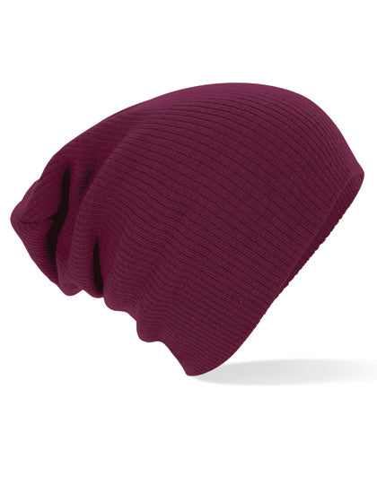 Slouch Beanie in Burgundy, Größe One Size