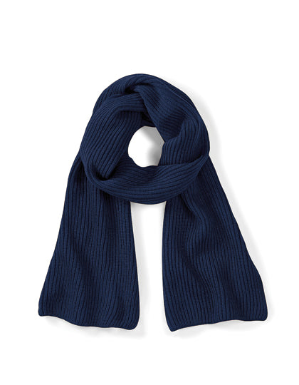 Metro Knitted Scarf in French Navy, Größe 170 x 20 cm