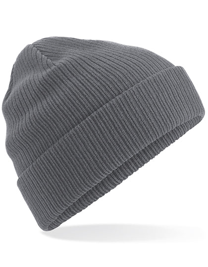 Organic Cotton Beanie in Graphite Grey, Größe One Size