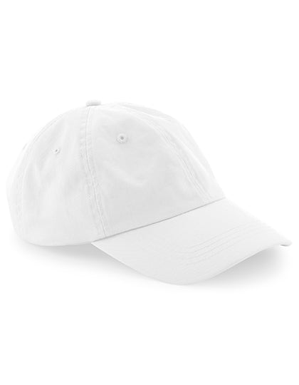 Organic Cotton 6 Panel Dad Cap in White, Größe One Size