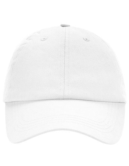 Low Profile 6 Panel Dad Cap in White, Größe One Size