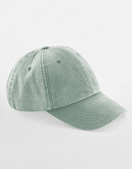 Low Profile Vintage Cap in Vintage Sage Green, Größe One Size